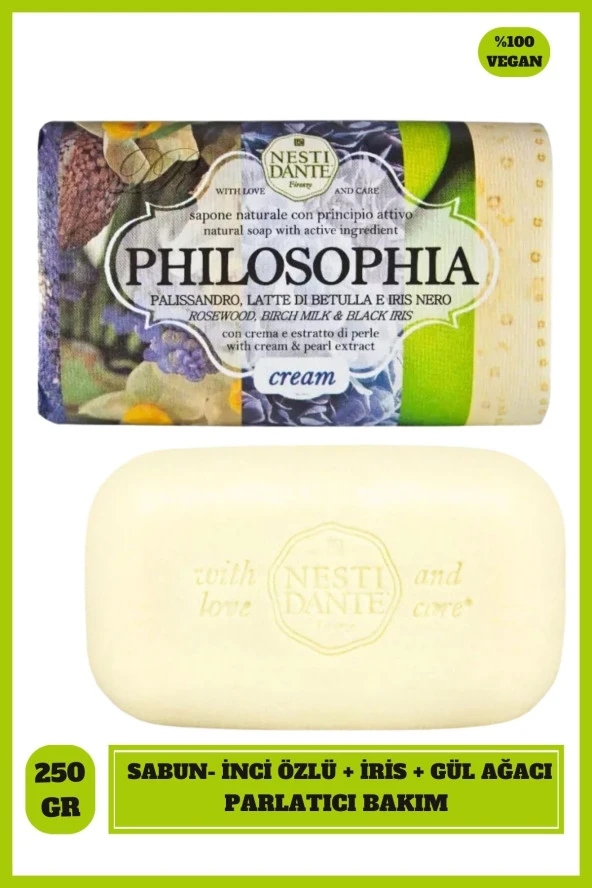 Sabun Philosophia Cream Besleyici Parlatıcı Vegan Bakım 250 g