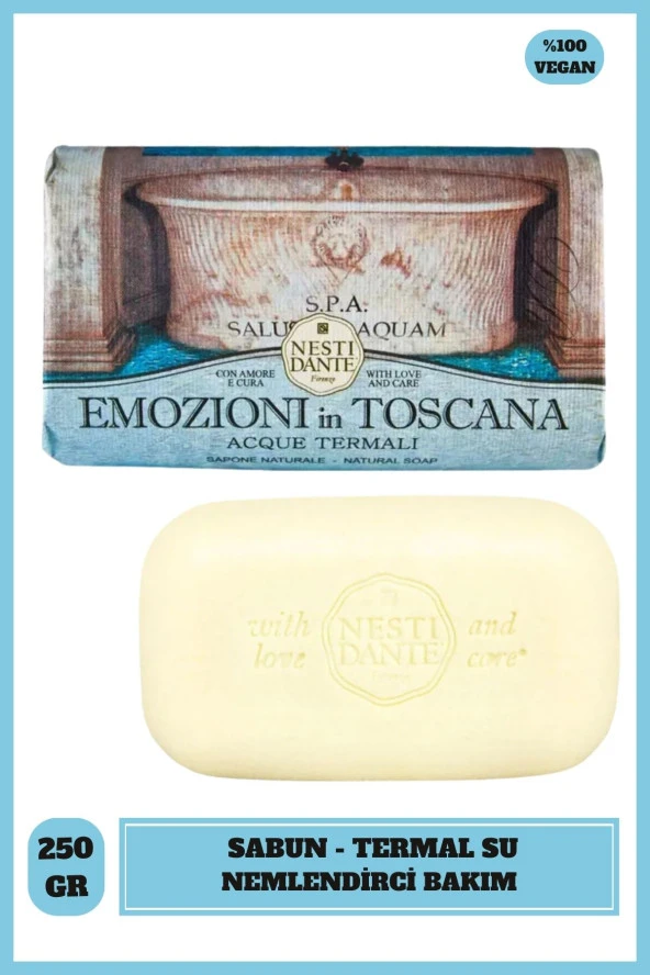 Sabun Emozioni in Toscana Termal Su Mineralli Vegan Bakım 250 g