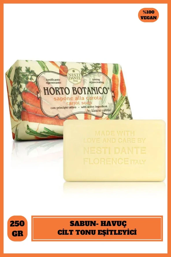 Sabun Horto Botonico Havuç Vegan Bakım 250 g ürün görseli