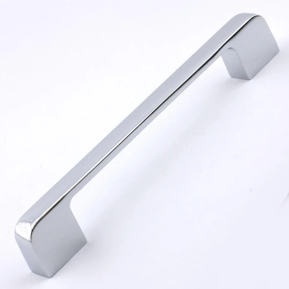 Mobilya Kulp Mutfak Dolabı Çekmece Dolap Kulpları Kapak Kulpu Kulbu Krom Renk 128 mm Metal - Resim 2