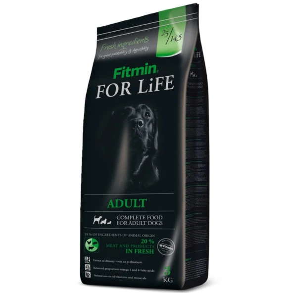 Fitmin For Life Adult Yetişkin Köpek Maması 3 Kg