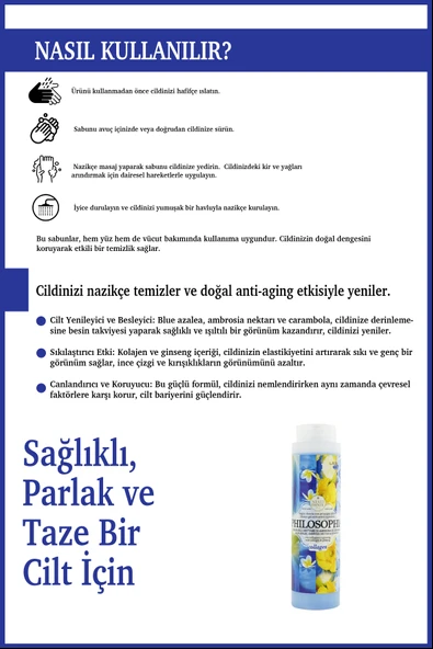 Nesti Dante Philosophia Collagen Duş Jeli 300ml |Gençleştirici |Kolejen ve Ginseng - Resim 4