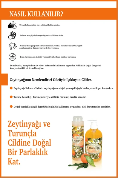 Nesti Dante Il Frutteto Olive Tangerine Duş Jeli 300ml| Canlandırıcı Bakım | Turunçgil Zeytinyağı - 4