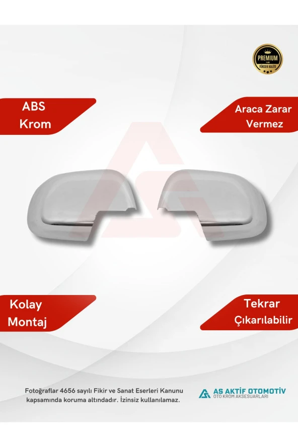 Dacia Duster Suv Ayna Kapağı 2 Parça 2010-2012 Abs Krom - 2