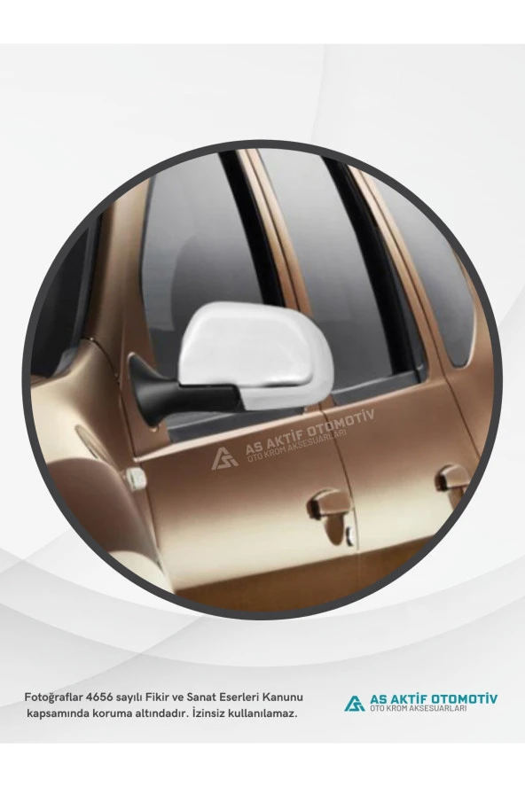 Dacia Duster Suv Ayna Kapağı 2 Parça 2010-2012 Abs Krom - 3