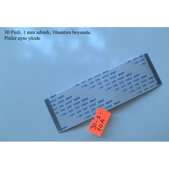 Awm 20624 80C 60V Vw-1 Flex  Kablo 30 Pin. Eni 3Cm 30-1-10A ürün görseli 1