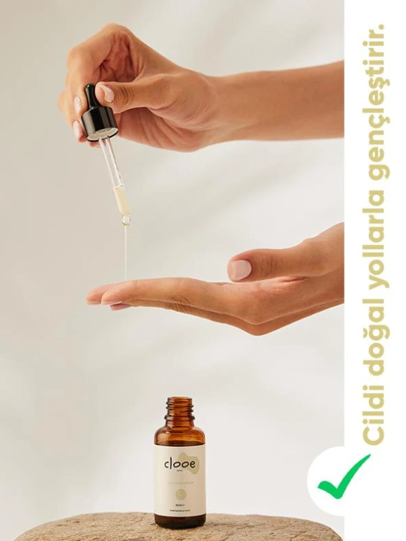 Clooe Doğal Kolajen Serum - Gliserin + Hyaluronik Asit + Camellia Sinensis + Kolajen, 30ml - 4