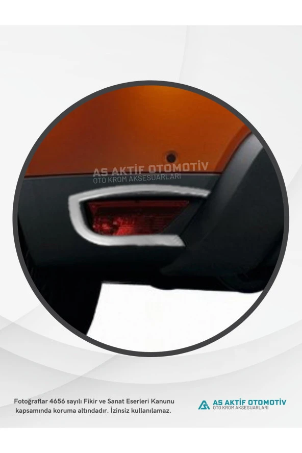 Dacia Duster Suv Reflektör Çerçevesi 2 Parça 2018 ve Üzeri Krom Paslanmaz Çelik - 3