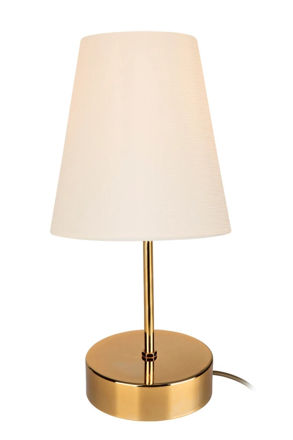 Gloria Samira Abajur Gold / Krem Finlin - Resim 2