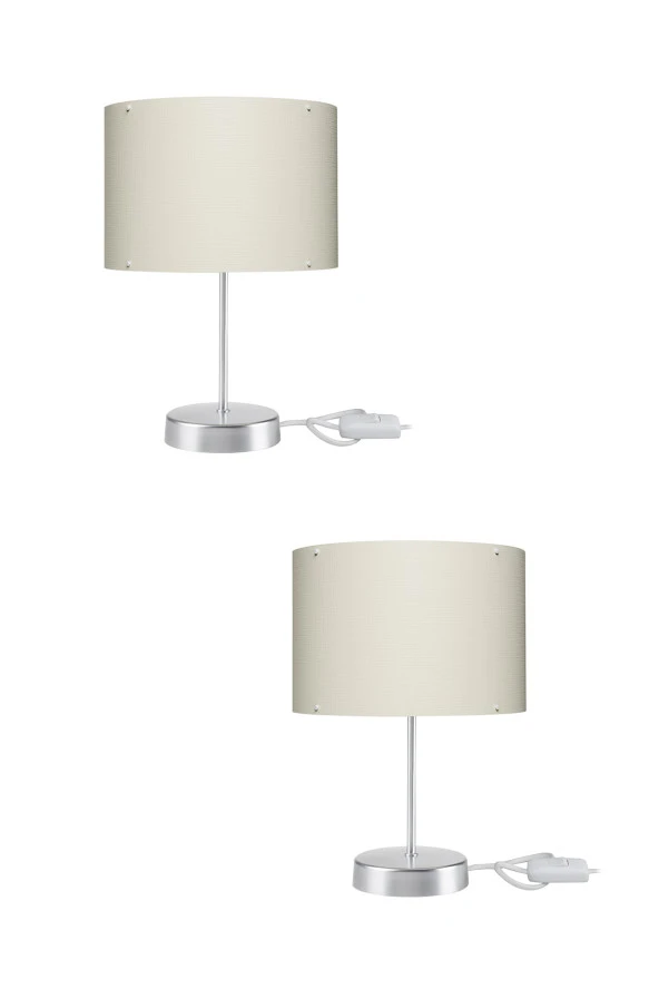 Modelight Arel 22 Lik Abajur Krom 2 Li ürün görseli