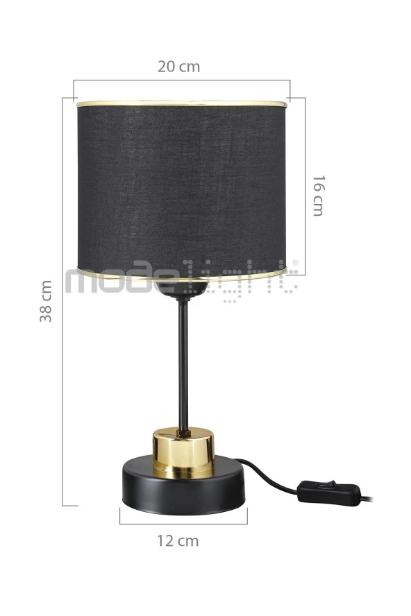 Modelight Arden Silindir Abajur - Resim 3