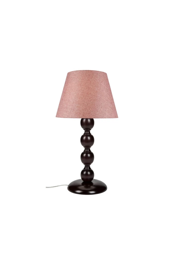 Modelight Boncuk Abajur Büyük Venge Ayak/ Gül Kurusu Şapka Mng.1884 ürün görseli