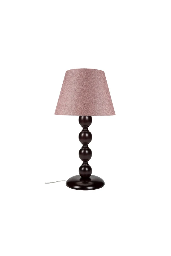 Modelight Boncuk Abajur Büyük Venge Ayak/ Gül Kurusu Şapka Mng.1884 - Resim 2