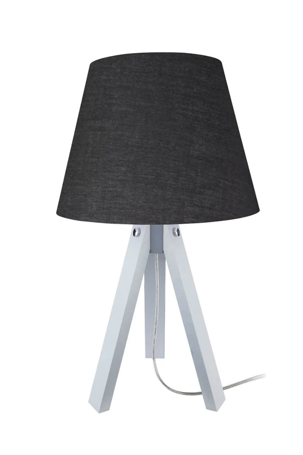 Modelight Deko Abajur Gri Ayak / Siyah Şapka ürün görseli