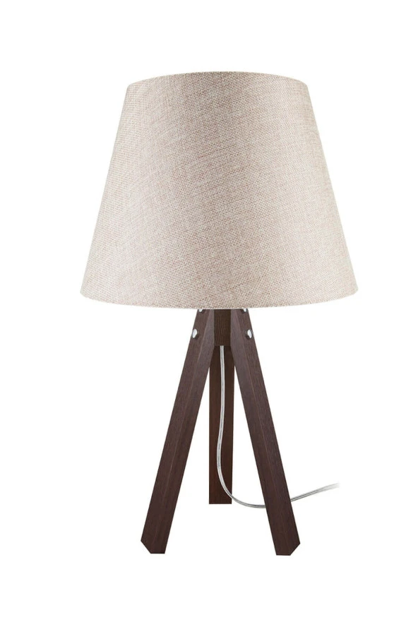 Modelight Deko Ceviz Ayak Kumbeji Şapka Abajur ürün görseli