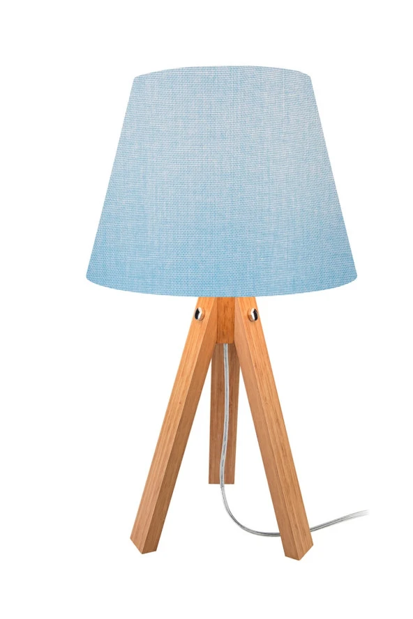 Modelight Deko Abajur Bambu Ayak / Mavi Şapka - Resim 2