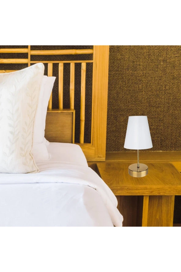 Modelight Estelya Abajur Gold / Beyaz - Resim 3