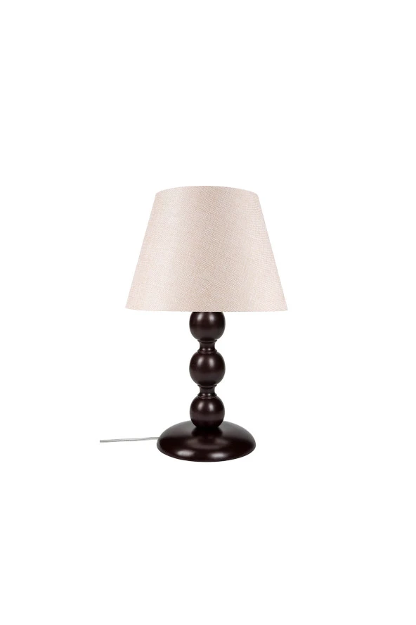 Modelight Boncuk Abajur Küçük Venge Ayak/Bej Şapka Mng.1927 - Resim 2
