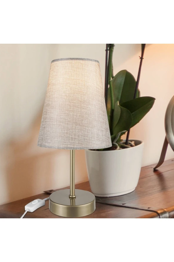 Modelight Estelya Eskitme Ayak Kumbeji Şapka Abajur - Resim 3