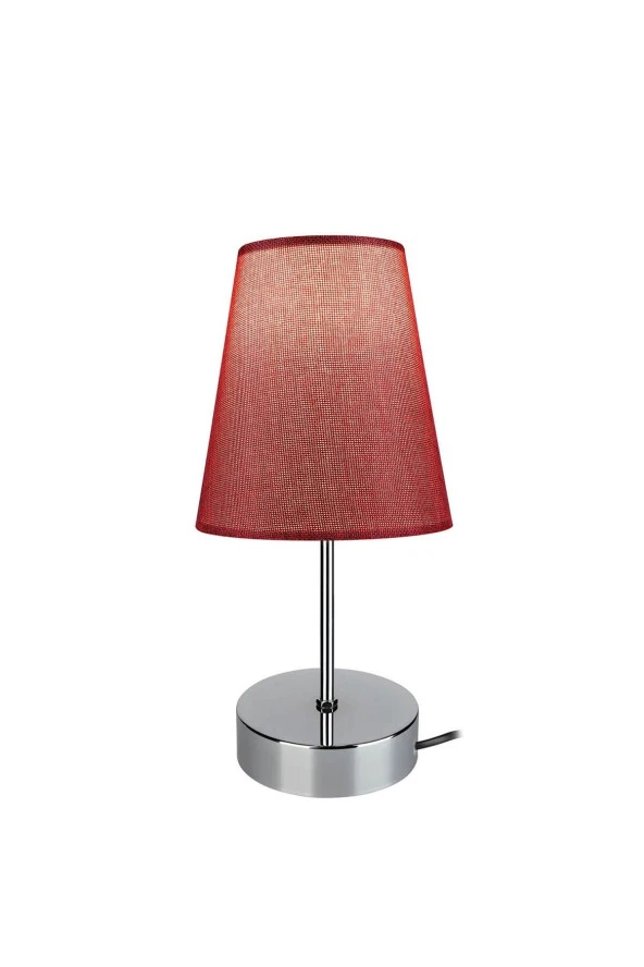 Modelight Estelya Abajur Krom - Bordo - Resim 2