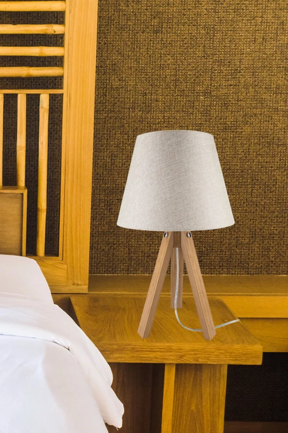 Modelight Deko Bambu Ayak Kumbeji Şapka Abajur - Resim 3