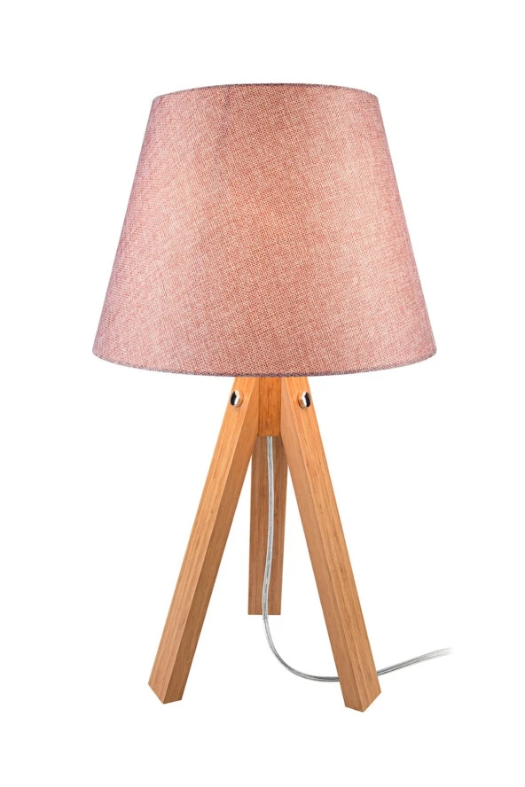 Modelight Deko Abajur Bambu Ayak / Gül Kurusu Şapka - Resim 2