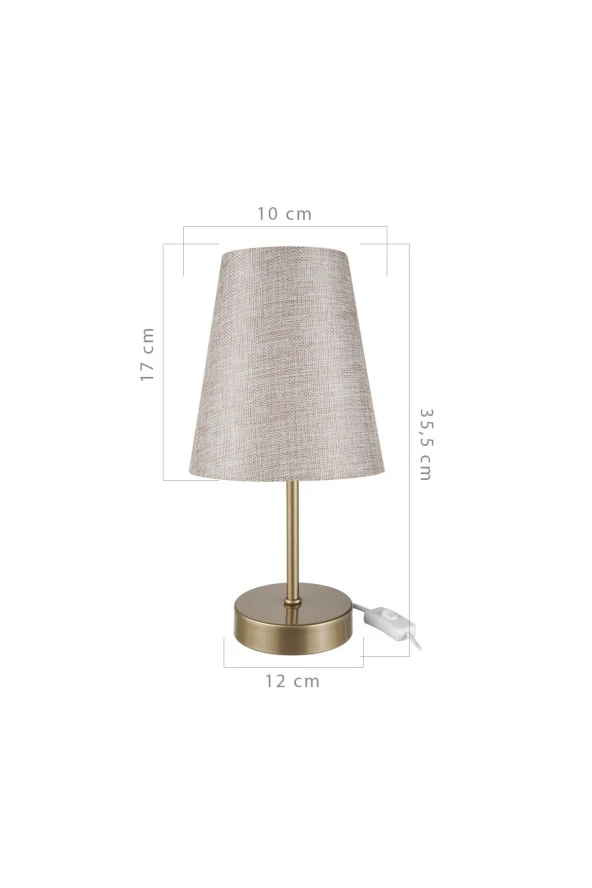 Modelight Estelya Eskitme Ayak Kumbeji Şapka Abajur - Resim 4