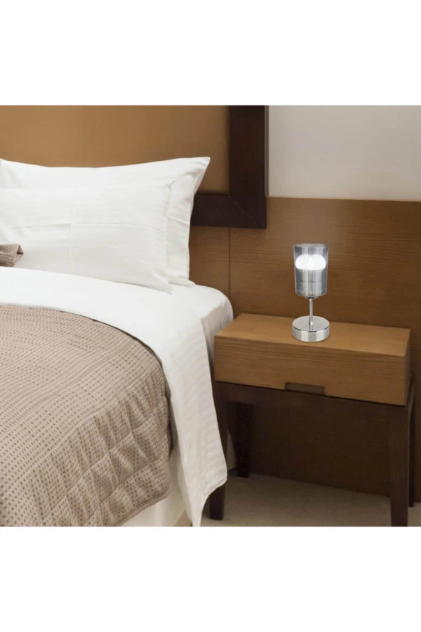 Modelight Nera Abajur Gümüş/füme - Resim 3