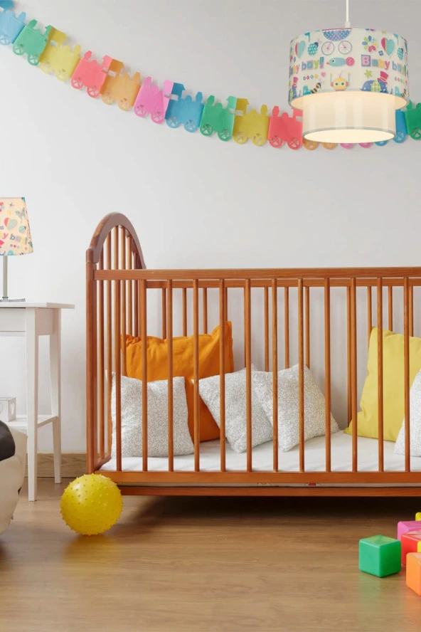 Modelight Mavi Baby Deko Sarkıt + Abajur Seti - Resim 2