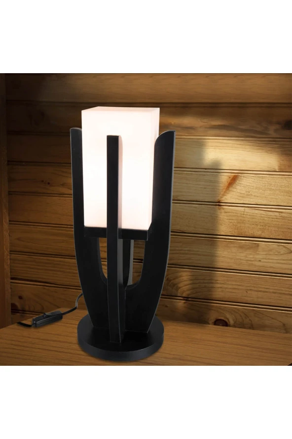 Modelight Siyah Helena Abajur - Resim 3