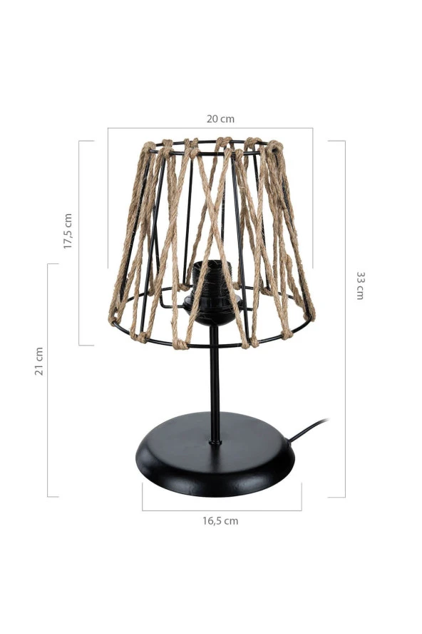 Modelight Selva Abajur Siyah-asz.1127 - Resim 4