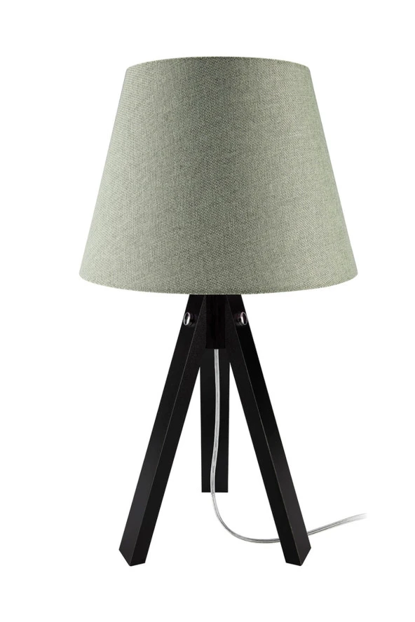 Modelight Siyah Ayak Yeşil Şapka Deko Abajur ürün görseli