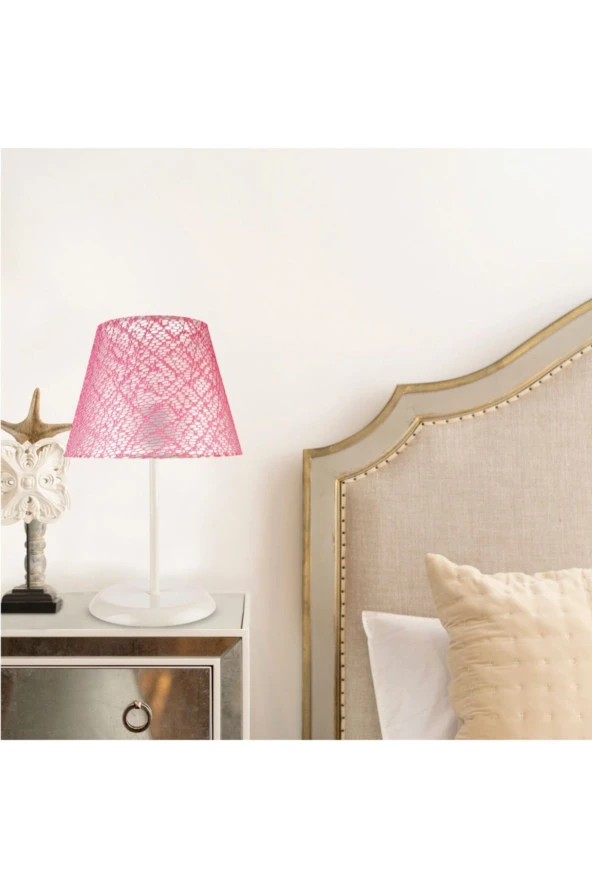 Modelight Sarah Abajur Krem Ayak / Pembe File Şapka - Resim 3