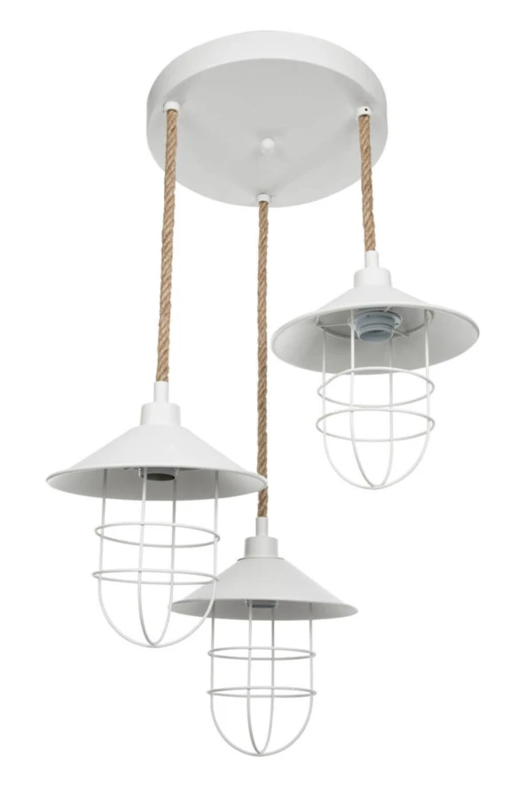 Modelight 3'Lü Beyaz Bulut Sarkıt - Resim 3