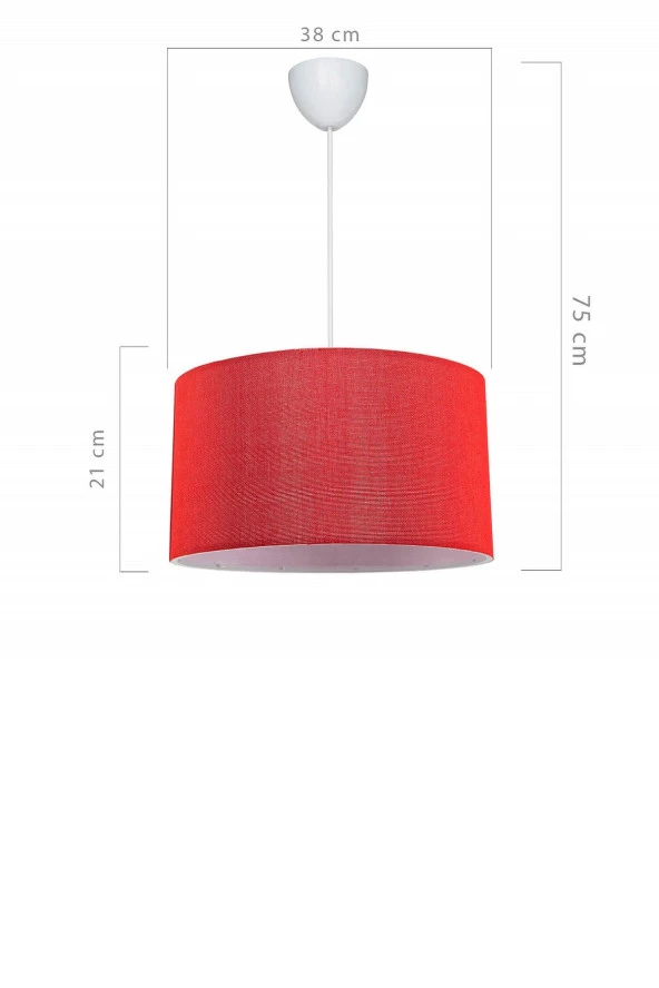 Modelight 38Lik Silindir Sarkıt Bordo - Resim 3