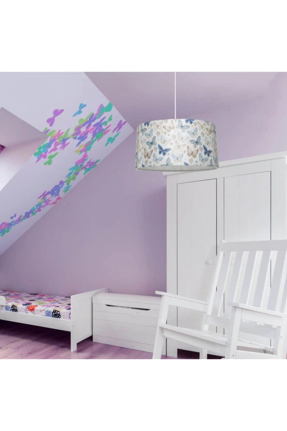 Modelight 38Lik Silindir Sarkıt Mavi Kelebek - Resim 3