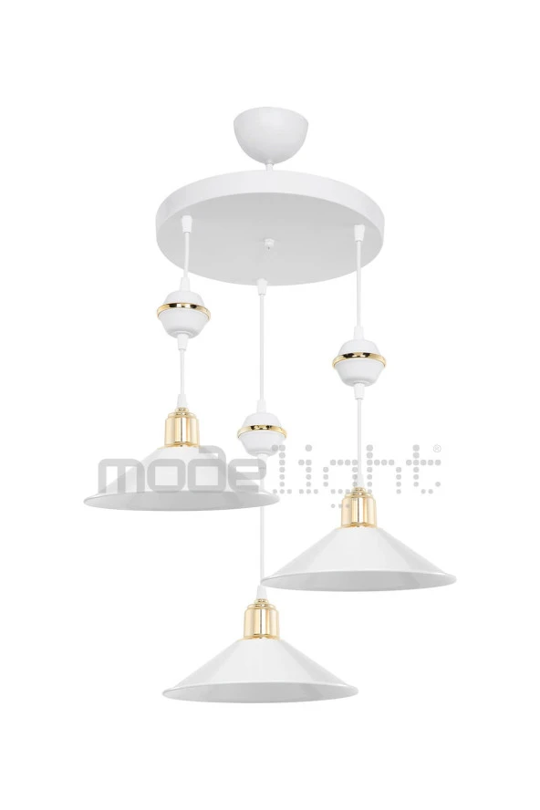 Modelight Akses Karo / Krom 3lü Maya Sarkıt - Resim 2