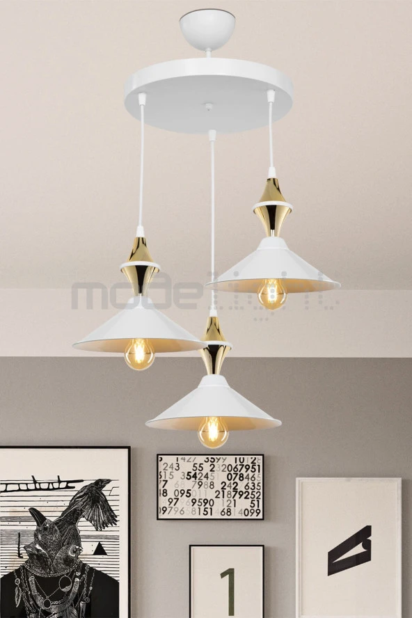 Modelight Akses Karo / Krom 3lü Maya Sarkıt