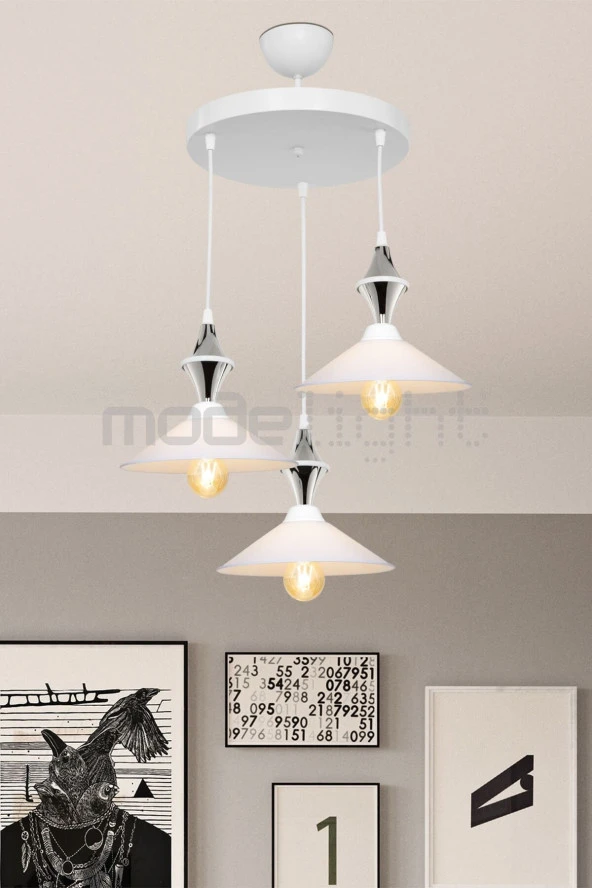 Modelight Akses Karo / Krom 3lü Maya Sarkıt