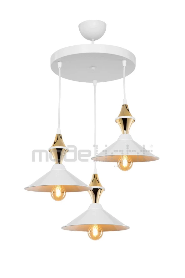 Modelight Akses Karo / Krom 3lü Maya Sarkıt - Resim 2