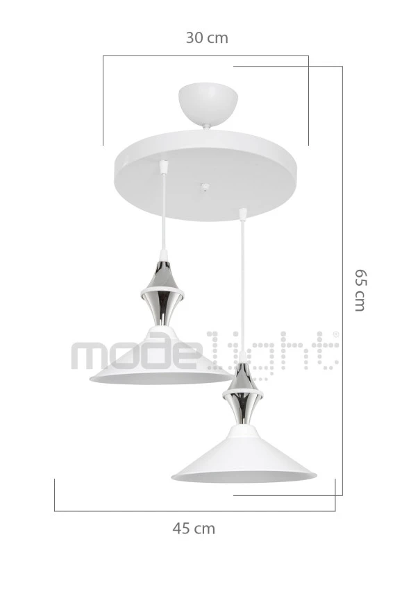 Modelight Akses Küre /karo 2li Maya Sarkıt - Resim 2