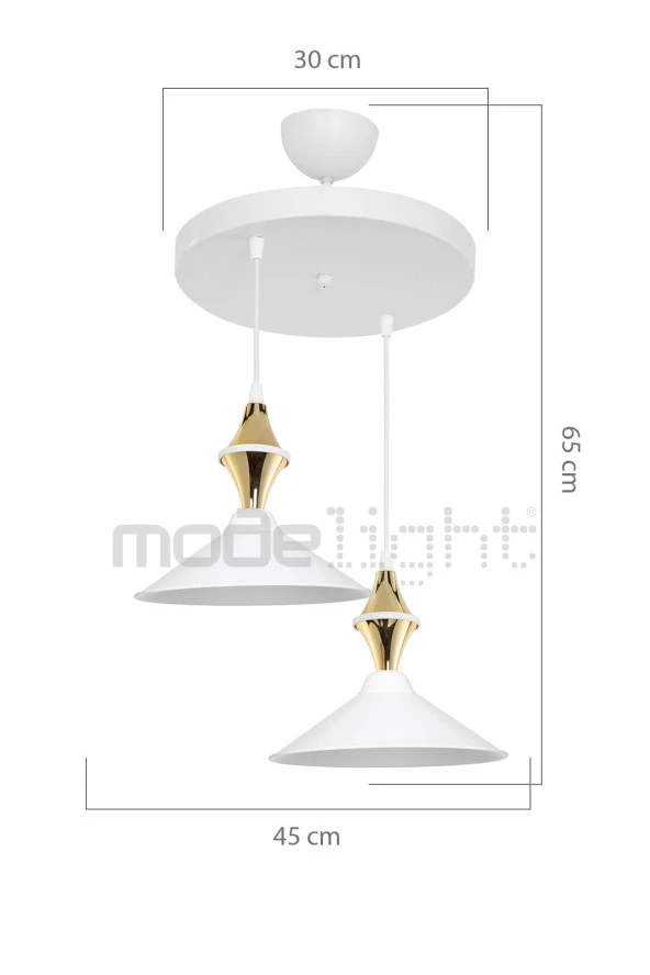 Modelight Akses Küre /karo 2li Maya Sarkıt - Resim 3