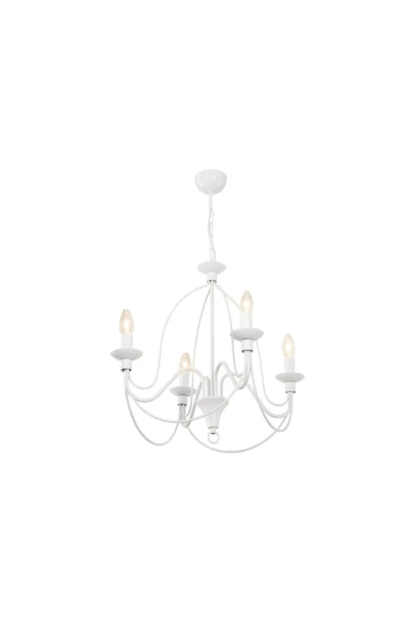 Modelight Alena 4lü Avize Beyaz - Resim 3