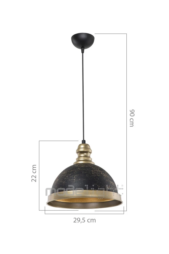 Modelight Astek Metal Sarkıt Siyah ürün görseli