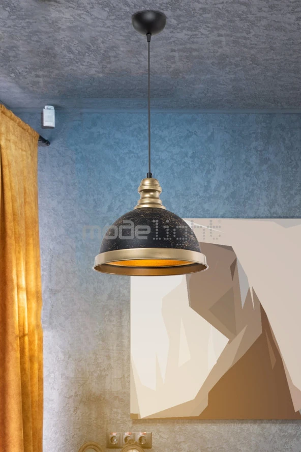 Modelight Astek Metal Sarkıt Siyah - Resim 4