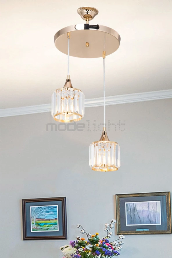 Modelight Aytaç Avize Ikili Gold