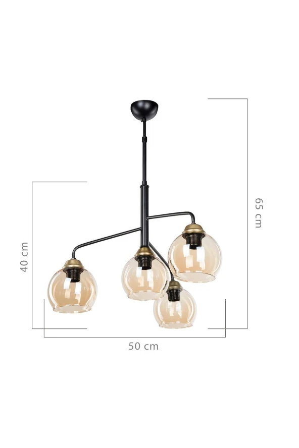 Modelight Baler 4’Lü Avize - Resim 4