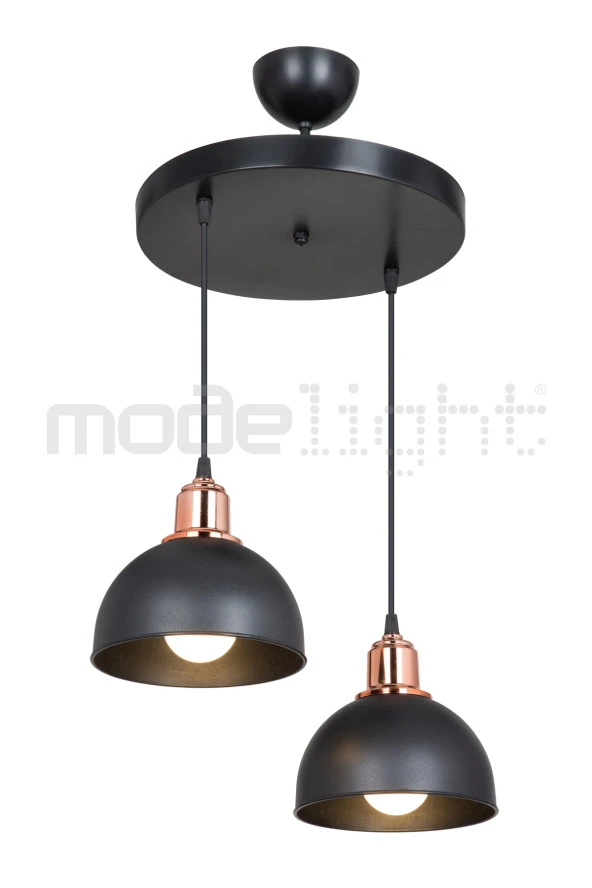 Modelight BELLA 2Lİ AVİZE SİYAH SALON-OTURMA ODASI-ÇOCUK ODASI-YEMEK-YATAK ODASI--ANTRE-MUTFAK - Resim 2