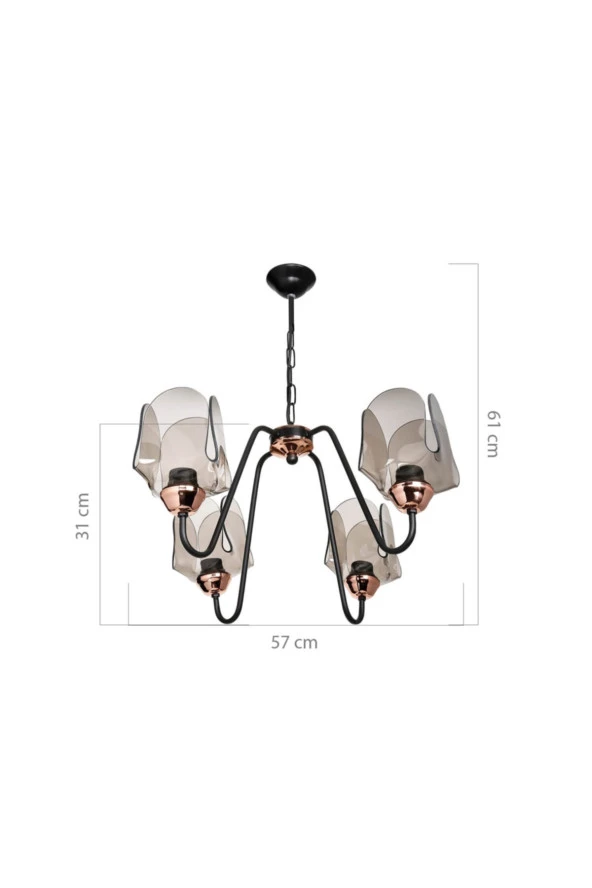 Modelight Brina 4lü Avize - Resim 4