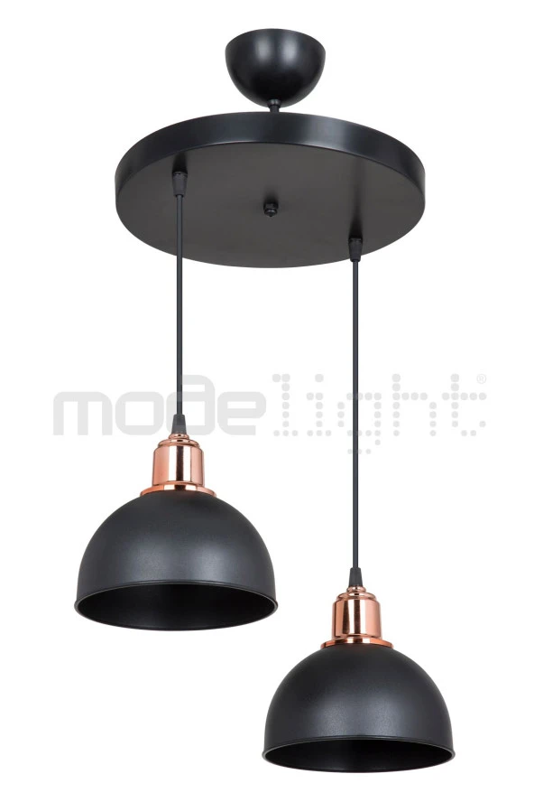 Modelight BELLA 2Lİ AVİZE SİYAH SALON-OTURMA ODASI-ÇOCUK ODASI-YEMEK-YATAK ODASI--ANTRE-MUTFAK - Resim 3